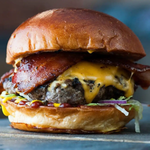 Baba's Bacon Cheddara Burger