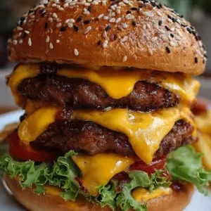 Babas Hungary Man’s Stacked burgers